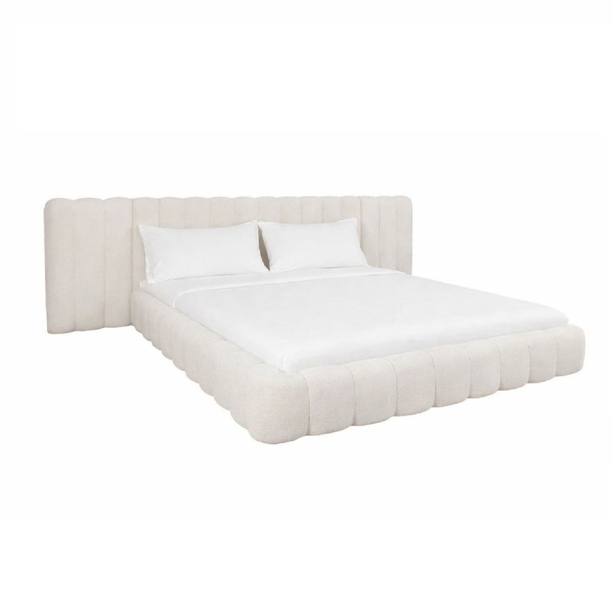 Modern European furniture - Cream Storage King Bed - www.oroa.com