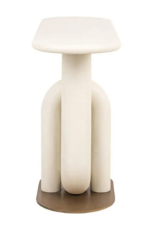 White Metal Modern Console | Richmond Interiors Winslow | Oroa.com