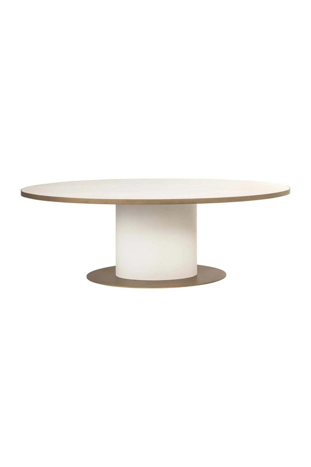 Oval White Ceramic Dining Table | Richmond Interiors Tivoli | Oroa.com