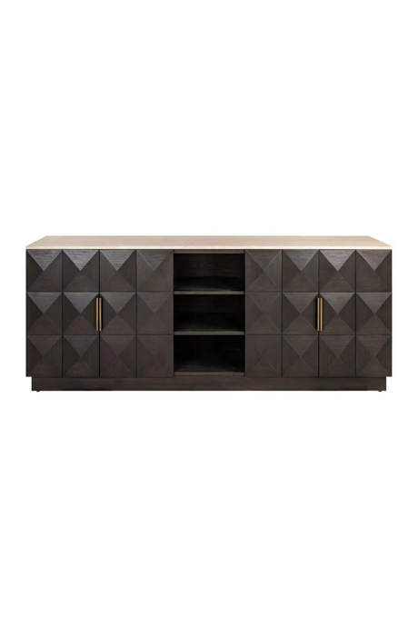 Travertine Top 4-Door Sideboard | Richmond Interiors Claremont | Oroa.com
