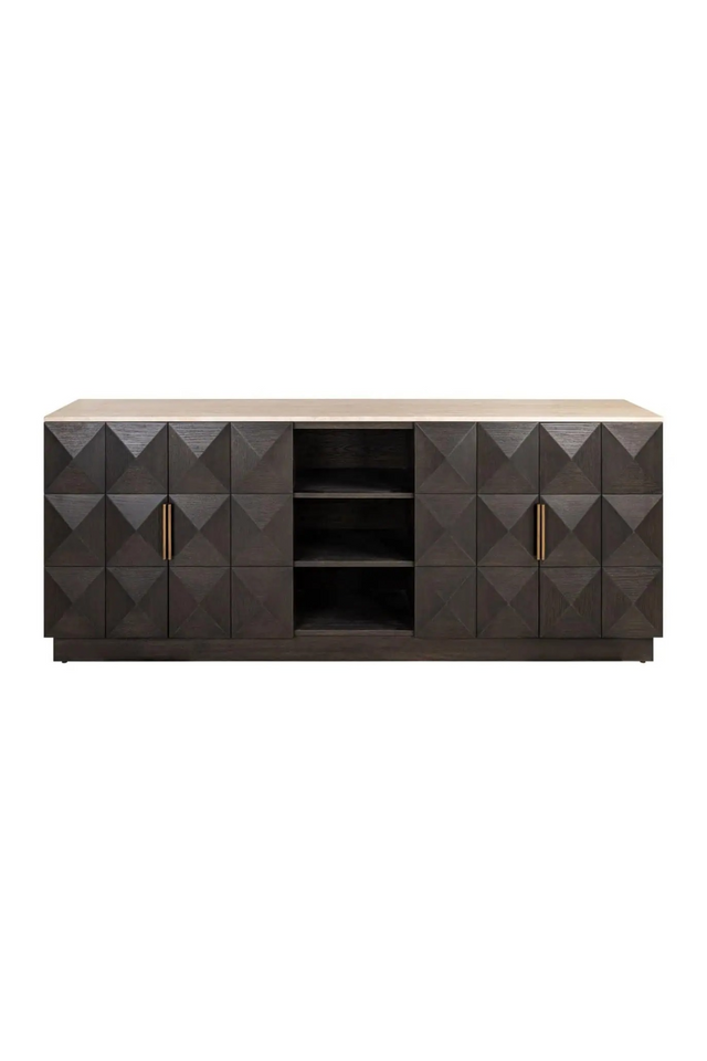 Travertine Top 4-Door Sideboard | Richmond Interiors Claremont | Oroa.com