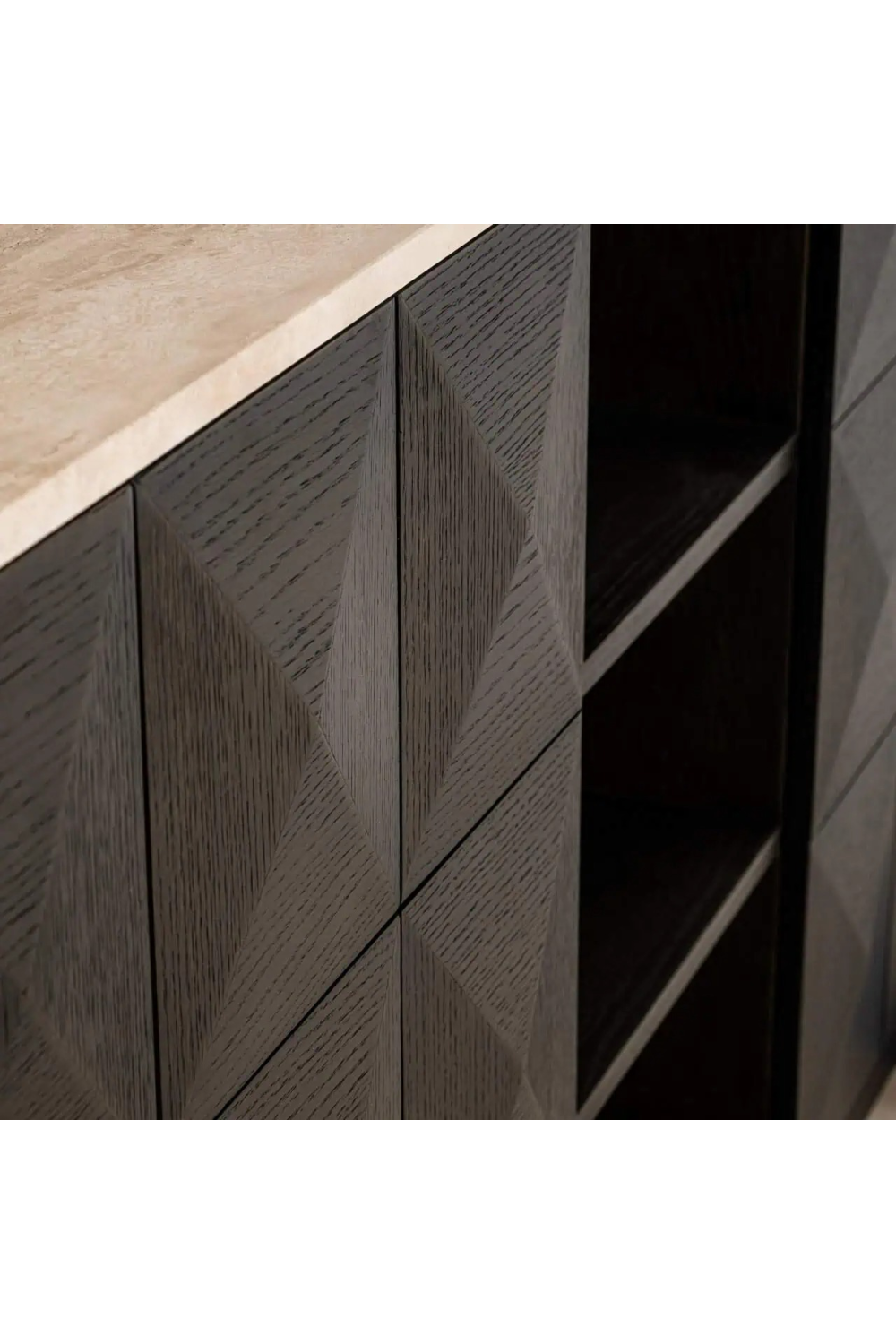 Travertine Top 4-Door Sideboard | Richmond Interiors Claremont | Oroa.com