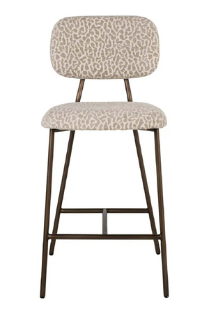 Beige Leopard Print Counter Stools (2) | Richmond Interiors Xenia | Oroa.com