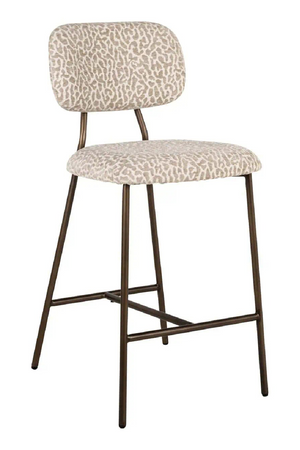 Beige Leopard Print Counter Stools (2) | Richmond Interiors Xenia | Oroa.com