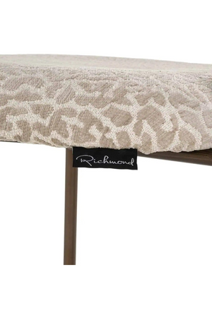 Beige Leopard Print Counter Stools (2) | Richmond Interiors Xenia | Oroa.com