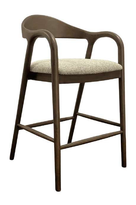 Brown Rubberwood Counter Stool | Richmond Interiors Mihara | Oroa.com