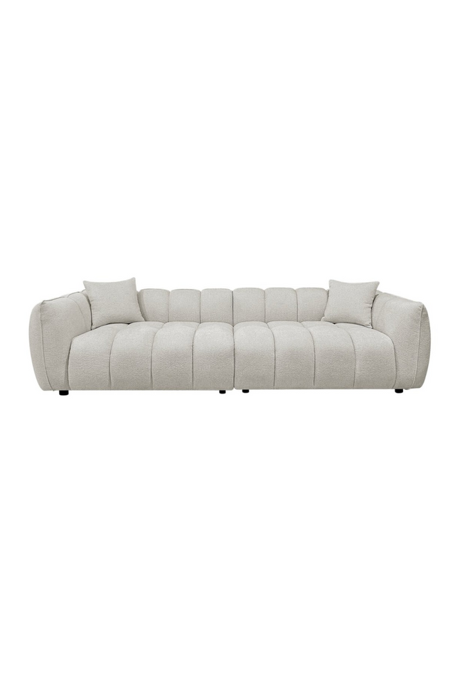 Cream Channeled Sofa | Richmond Interiors Jezebelt | Oroa.com
