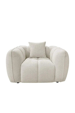 Cream Chunky Lounge Chair | Richmond Interiors Jezebel | Oroa.com