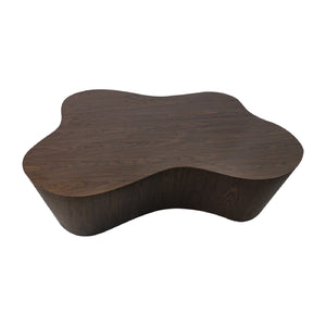 Modern European furniture - Organic-Shaped Walnut Coffee Table - www.oroa.com