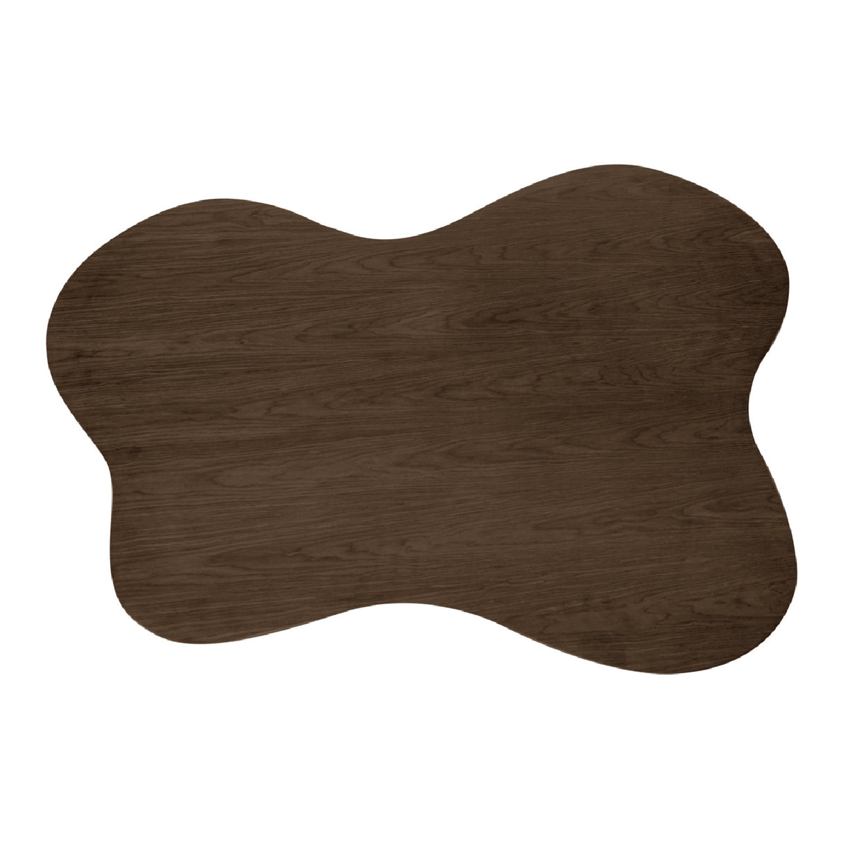 Modern European furniture - Organic-Shaped Walnut Coffee Table - www.oroa.com