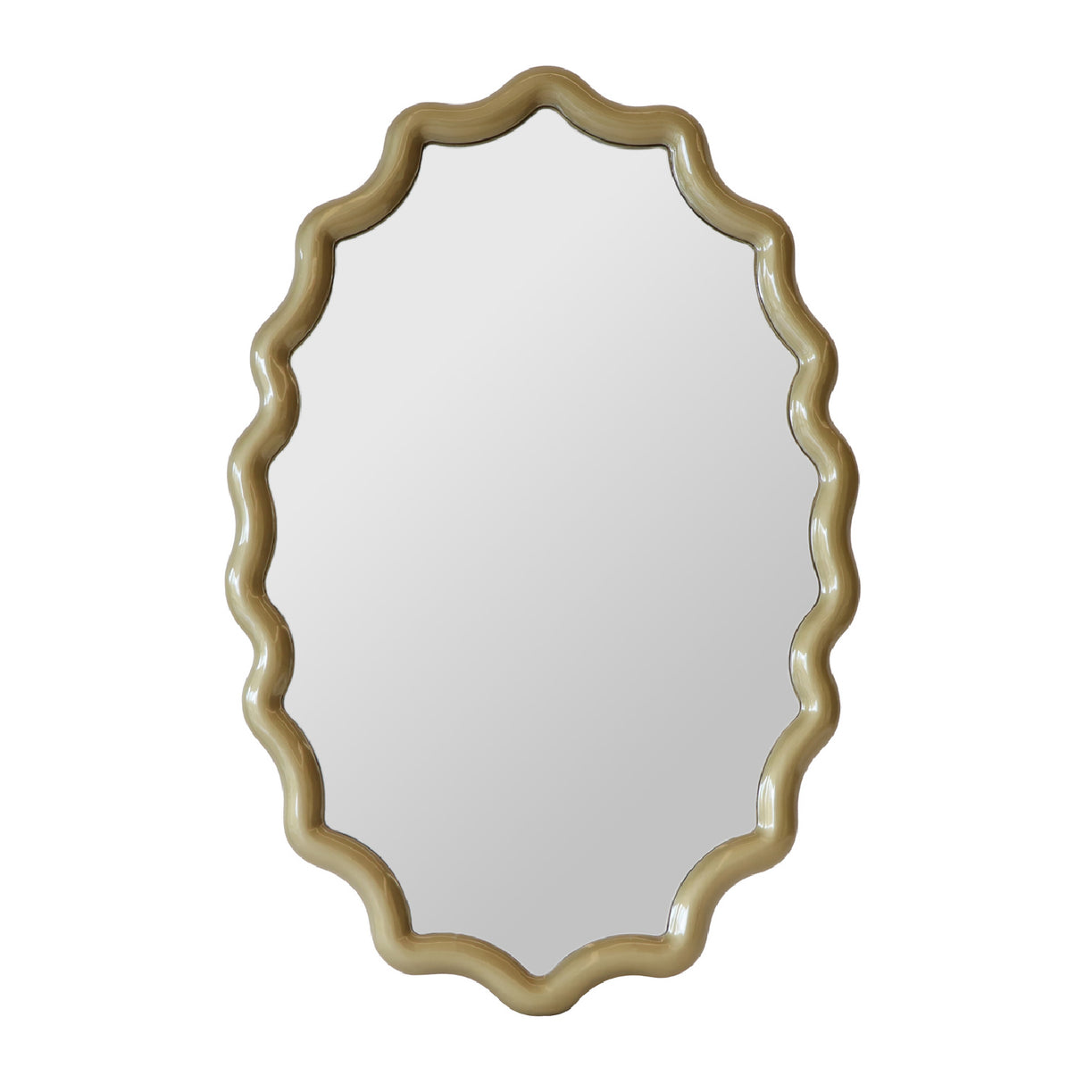 Modern European furniture - Gold Wavy Mirror - www.oroa.com