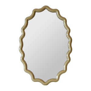Modern European furniture - Gold Wavy Mirror - www.oroa.com