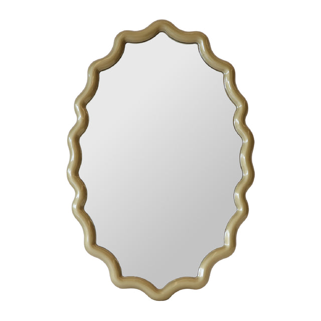 Modern European furniture - Gold Wavy Mirror - www.oroa.com