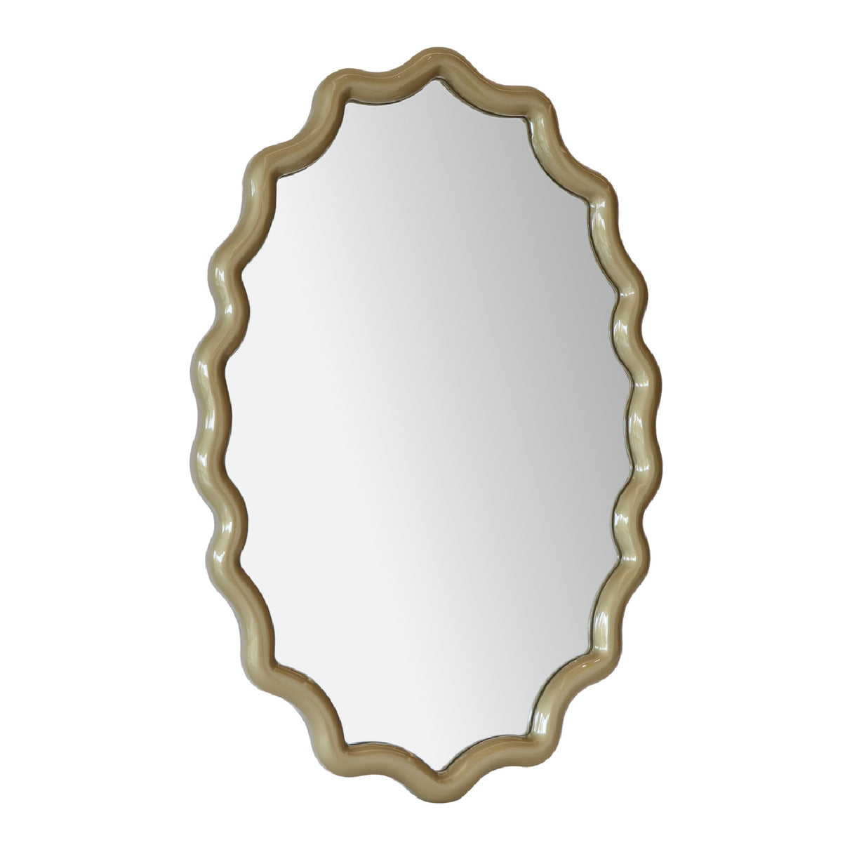 Modern European furniture - Gold Wavy Mirror - www.oroa.com
