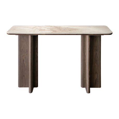 Modern European furniture - Brown Ceramic Console Table - www.oroa.com
