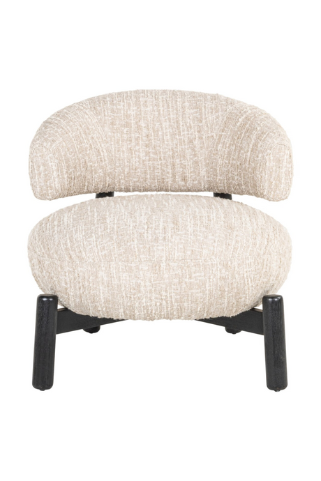 Beige Cushioned Lounge Chair | Richmond Interiors Ornella | Oroa.com