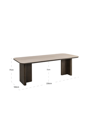 Travertine Ceramic Dining Table | Richmond Interiors Nando | Oroa.com