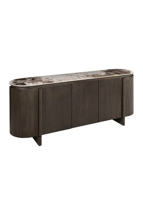 Brown Oak 5-Door Sideboard | Richmond Interiors Langford | Oroa.com