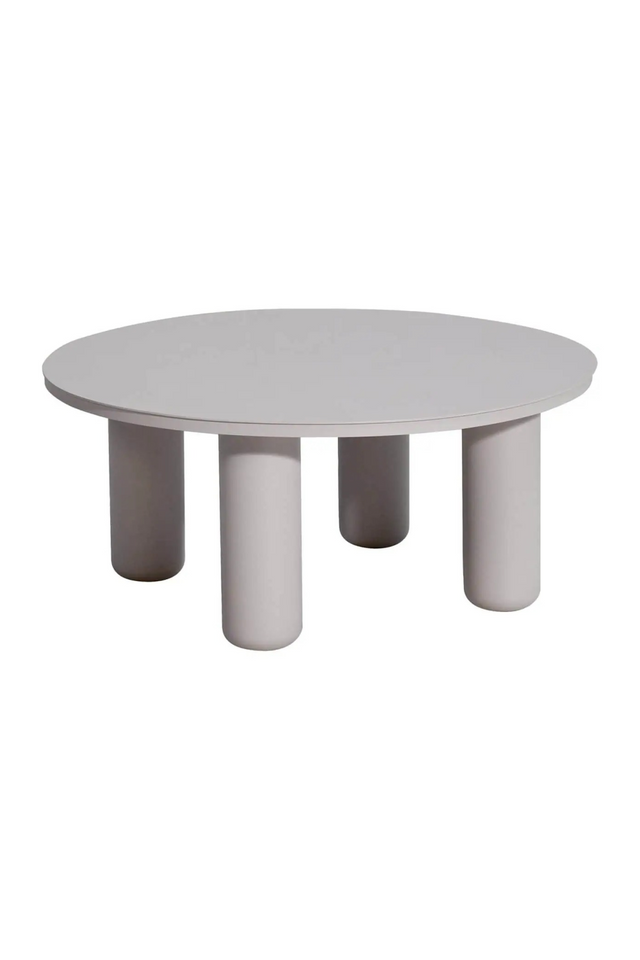 Beige Round Outdoor Coffee Table | Richmond Interiors Quinn | Oroa.com