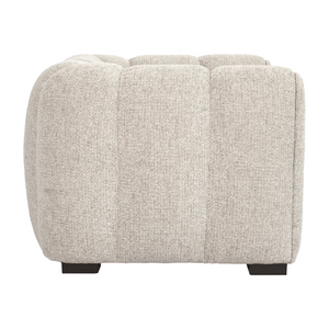   Modern European furniture - Cream Channeled Lounge Chair - www.oroa.com | Oroa.com