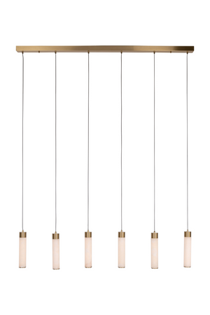 Modern European furniture - 6-Light Alabaster Linear Chandelier - www.oroa.com
