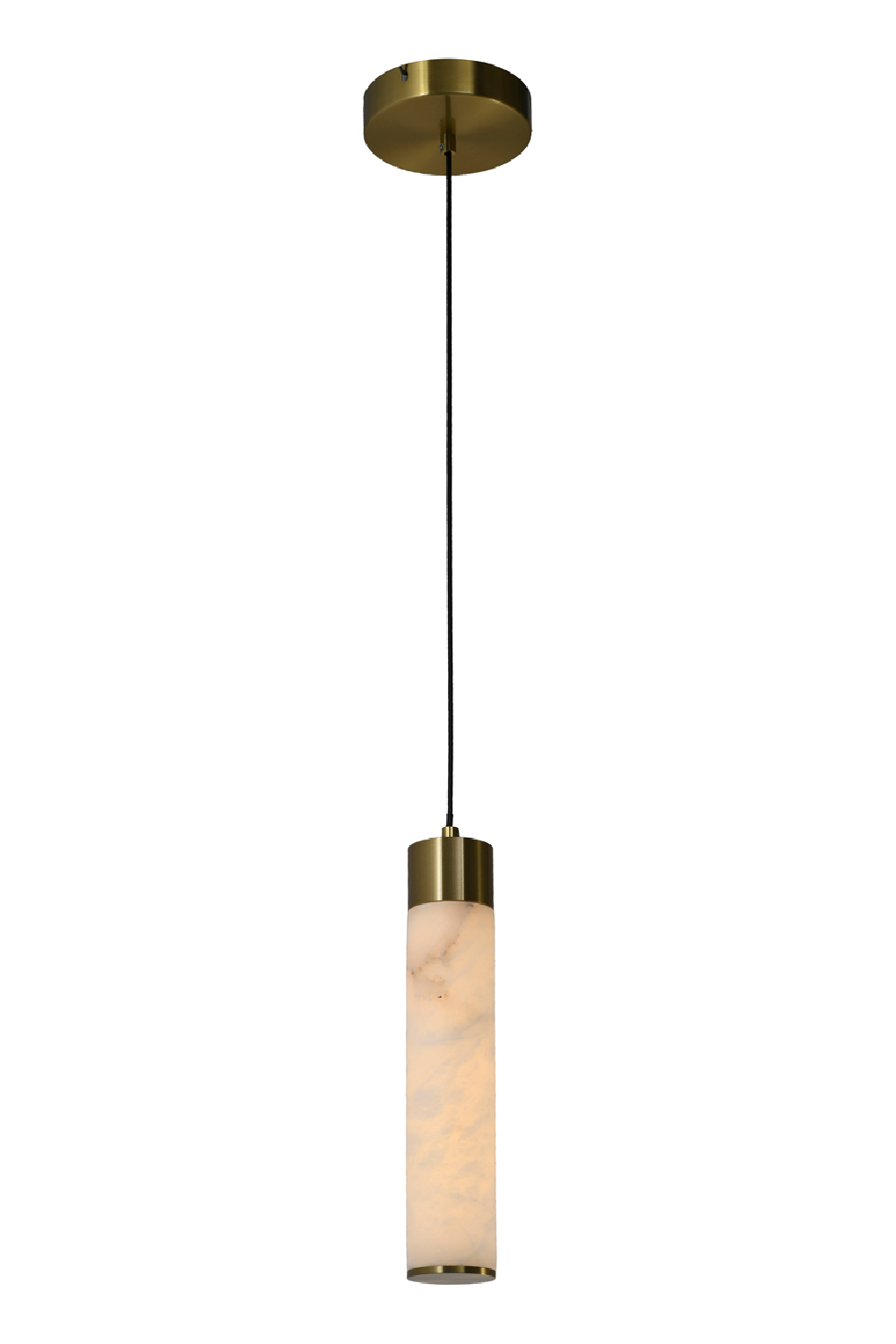Modern European furniture - White Tubular Alabaster Chandelier - www.oroa.com