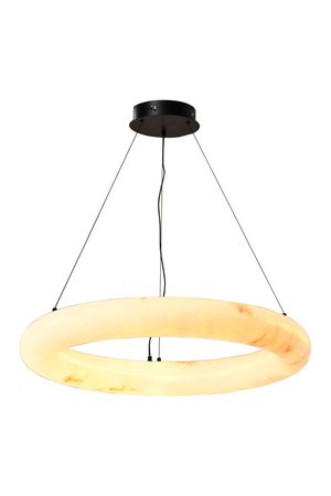 Modern European furniture - White Ring Chandelier - www.oroa.com