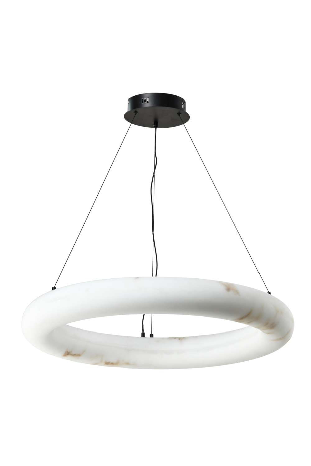 Modern European furniture - White Ring Chandelier - www.oroa.com