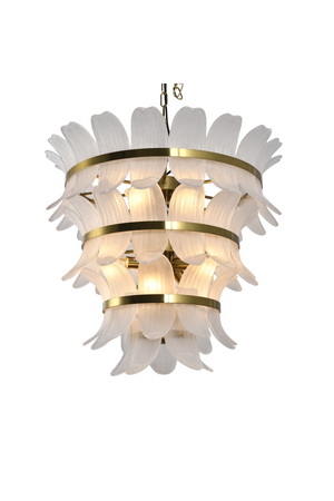   Modern or European furniture - Curved Glass Tiered Chandelier - link to oroa.com | Oroa.com