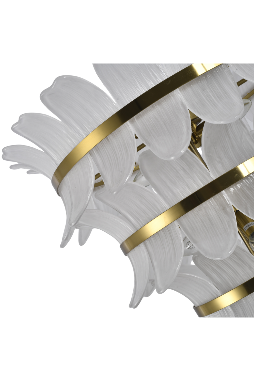   Modern or European furniture - Curved Glass Tiered Chandelier - link to oroa.com | Oroa.com