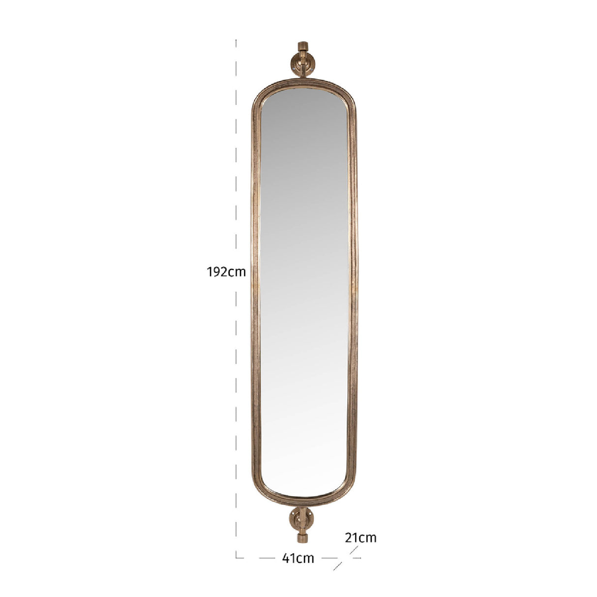 Modern European furniture - Antique Brass Mirror - www.oroa.com
