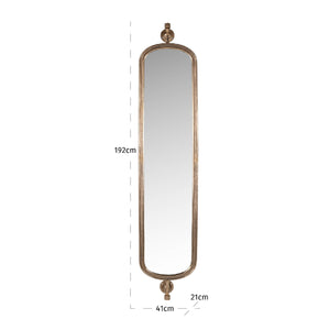Modern European furniture - Antique Brass Mirror - www.oroa.com