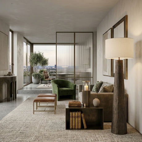   Modern European furniture - Antique Brass Floor Lamp - www.oroa.com | Oroa.com