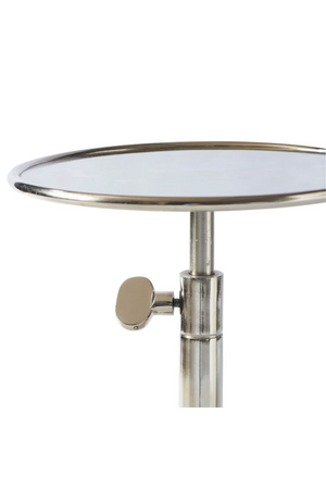Silver Adjustable Pedestal Side Table | Rivièra Maison Venice | Oroa.com