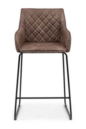Quilted Leather Counter Stool | Rivièra Maison Frisco Drive | Oroa.com