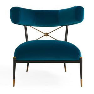   Velvet Klismos Lounge Chair | Oroa.com
