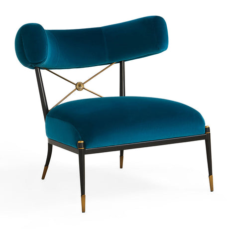 Velvet Klismos Lounge Chair | Jonathan Adler Rider | Oroa.com