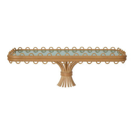 Hand-Coiled Reed Floating Console | Jonathan Adler Riviera | Oroa.com