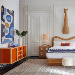 Rattan Peel Orange Sideboard | Jonathan Adler Wellington | Oroa.com