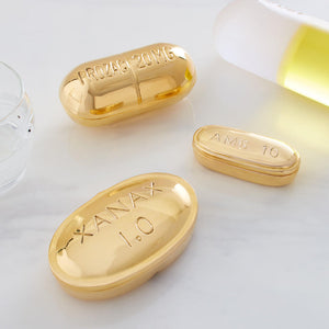 Solid Brass Pill Box | Jonathan Adler Prozac | Oroa.com