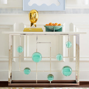 Marble Fretwork Console Table | Jonathan Adler Globo | Oroa.com