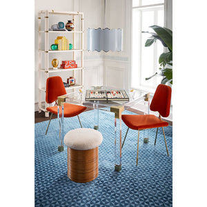   Crisscross Brass Frame Dining Chair | Oroa.com