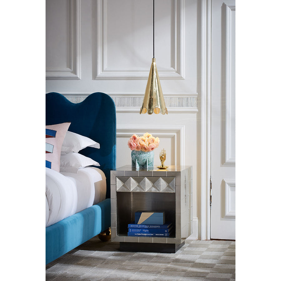   Nickel-Plated Bedside Table | Oroa.com