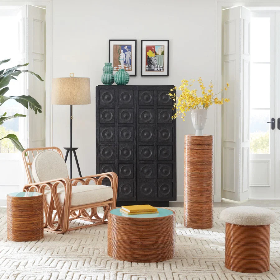 Mindi Wood Circles Cabinet | Jonathan Adler Antwerp | Oroa.com