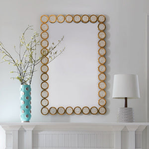 Polished Brass Circles Mirror | Jonathan Adler Rings
