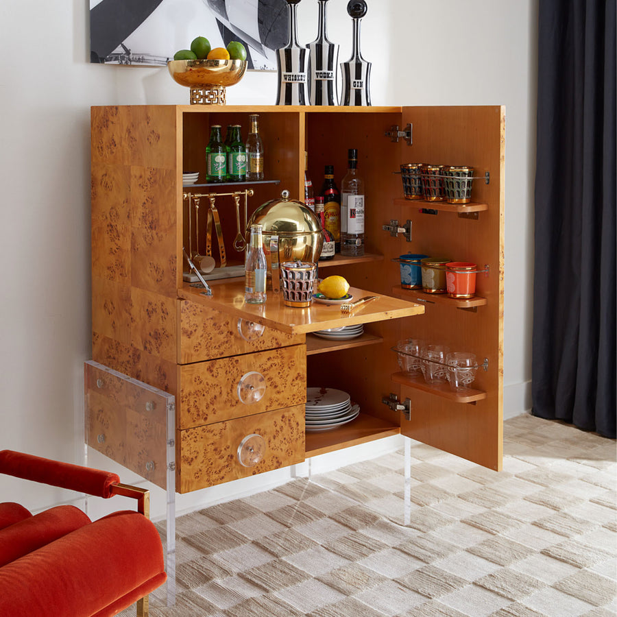 Mappa Wood Bar Cabinet | Jonathan Adler Bond | Oroa.com