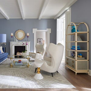 Arched Mahogany Shelf Cabinet | Jonathan Adler Siam | Oroa.com