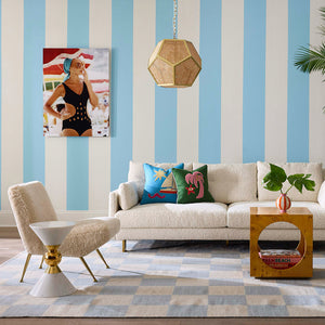 White Shearling Slipper chair | Jonathan Adler Gainsbourg | Oroa.com