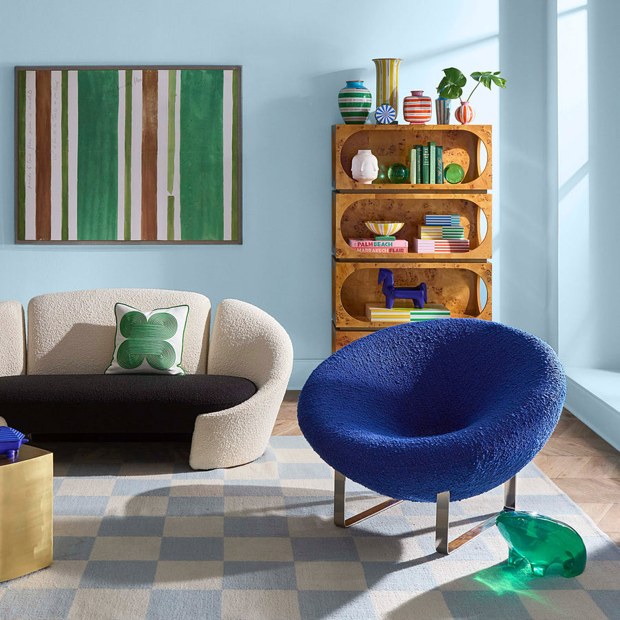 Green Stripes Porcelain Urn | Jonathan Adler Portofino | Oroa.com