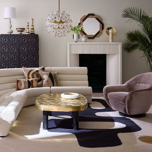 Pebble-Patterned Brass Cocktail Table | Jonathan Adler Reform | Oroa.com